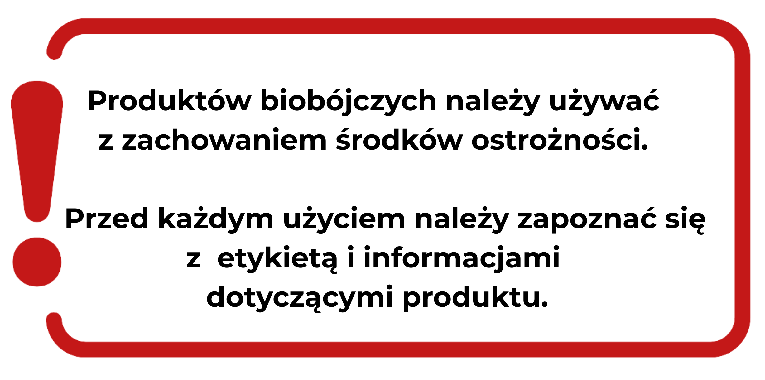 Ostrzeżenie dotyczace produktów biobójczych